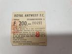 voetbal toegangsticket royal antwerp fc vintage, Verzamelen, Ophalen of Verzenden, Gebruikt