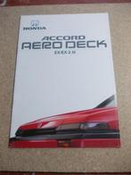 HONDA AERODECK EX / EX 2.0 I, Livres, Autos | Brochures & Magazines, Honda, Utilisé, Enlèvement ou Envoi