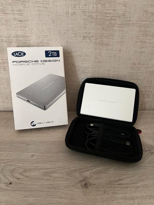 LaCie Porsche 2 TB harde schijf + cadeau, Computers en Software, Harde schijven, Zo goed als nieuw, Laptop, Extern, HDD, USB, Ophalen