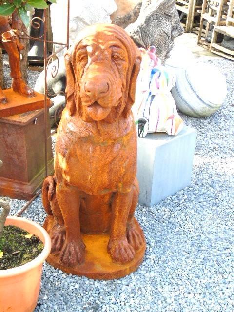 chien en fonte pat rouillé assis H 1m20 !, Jardin & Terrasse, Statues de jardin, Neuf, Animal, Métal, Enlèvement ou Envoi