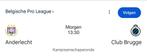 Twee topplaatsen Anderlecht Club Brugge, Tickets en Kaartjes, Twee personen