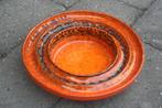 Grote West-germany oranje schotel (30cm diameter) jaren 60, Ophalen of Verzenden