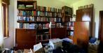 grote boekenkast met hoekelement en bureau, Enlèvement