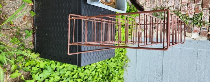 Metalen geplastificeerd rekje voor 36 wijnflessen, Huis en Inrichting, Woonaccessoires | Wijnrekken, Zo goed als nieuw, 50 tot 75 cm