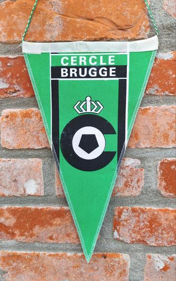 Cercle Brugge 80 oud logo prachtig zeldzaam vintage vaantje beschikbaar voor biedingen