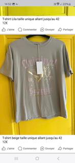 Nieuw beige T-shirt, one size fits all, Ophalen of Verzenden, Nieuw, Beige