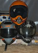 Pakket van 3 Helmen (Lazer, Rocc & Crosshelm) - Nooit gevall, Motoren, Kleding | Motorhelmen, Ophalen, Integraalhelm, Lazer