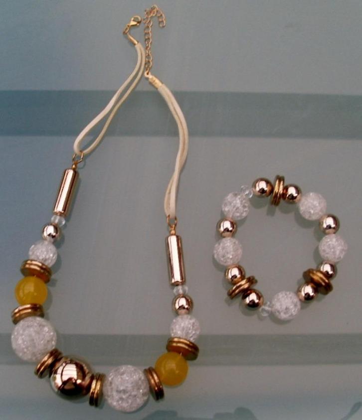 Leuke halsketting en armband, Handtassen en Accessoires, Kettingen, Nieuw, Ophalen of Verzenden