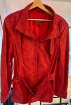 Leder jas m46, Kleding | Dames, Jassen | Zomer, Ophalen, Zo goed als nieuw
