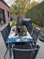 Tuinset met 8 stoelen, Tuin en Terras, Ophalen, Zo goed als nieuw