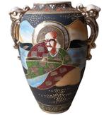 Satsuma vaas.gesigneerd., Antiquités & Art, Antiquités | Vases, Enlèvement ou Envoi