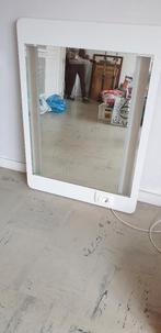MIROIR BLANC DE SDB AVEC ECLAIRAGE, Maison & Meubles, Accessoires pour la Maison | Miroirs, Enlèvement, Utilisé, Rectangulaire