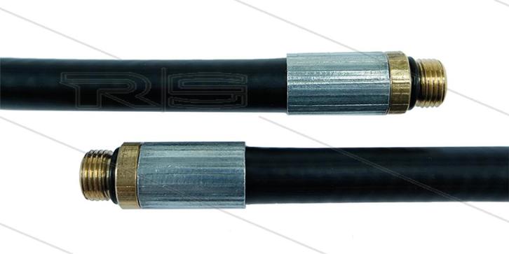 Zwarte Rioolslang 15m met Dubbele Aansluiting, Auto diversen, Overige Auto diversen, Verzenden