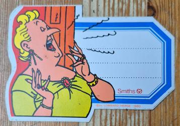 Kuifje sticker Smiths 1980 Hergé Tintin, Enlèvement ou Envoi, Tintin, Comme neuf, Image, Affiche ou Autocollant