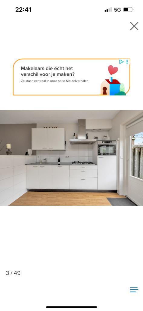 Moderne mat witte rechte keuken KOOPJE GEDEMONTEERD, Huis en Inrichting, Keuken | Complete keukens, Zo goed als nieuw, Enkelwandige keuken