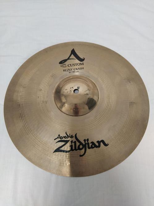 Cymbale Zildjian 16" A Custom Rezo Crash, Musique & Instruments, Batteries & Percussions, Utilisé, Autres marques, Enlèvement ou Envoi