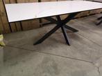 Keramiek tafel 200cm wit relief met spiderpoot, Ophalen, Nieuw