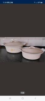 2 ovale potten gietijzer, Maison & Meubles, Cuisine | Casseroles & Poêles, Comme neuf, Fonte, Enlèvement ou Envoi
