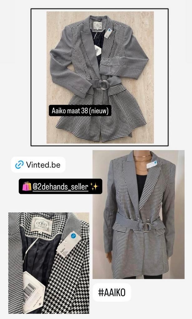Aaiko blazer maat: 38 nieuw met prijskaartje, Vêtements | Femmes, Vestes & Costumes, Neuf, Costume ou Complet, Taille 38/40 (M)