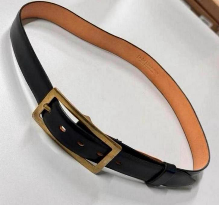 Luxe J&W Davidson riem 105 x 3cm Vintage lederen echt leder, Kleding | Dames, Riemen en Ceinturen, Zo goed als nieuw, 100 cm of meer