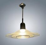 Lustre suspension Vintage Space Age Holophane Verre 1960's, Enlèvement, Verre