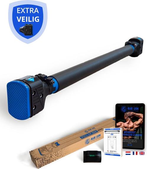 Blue Lion Max-1 Pull-up bar - Optrekstang voor in deuropenin, Sport en Fitness, Fitnessapparatuur, Zo goed als nieuw, Rug, Metaal