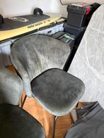3 donkergroene stoelen, Ophalen, Zo goed als nieuw