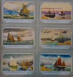 Set Liebig Prenten Oude visserszeilschepen... (1954)., Ophalen of Verzenden, Zo goed als nieuw, 1940 tot 1960, Prent
