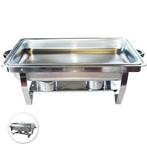 Herzberg HG-8022-1: 9 Kw roestvrijstalen Chafing Dish, Ophalen of Verzenden