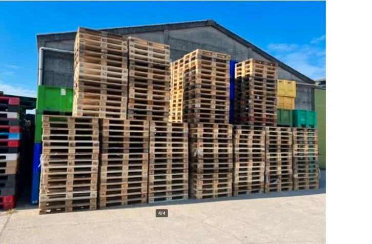 pallets Euro  120x80, Doe-het-zelf en Bouw, Hout en Planken, Gebruikt, Pallet, Vuren, Minder dan 200 cm, 25 tot 50 mm, Ophalen