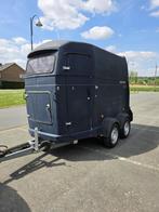 Paardentrailer voor 2 plaatsen met zadelmaker, Ophalen, Zo goed als nieuw, Polyester, 2-paards trailer