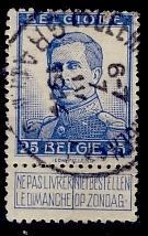 Belg. 1912 - Albert I nr 120, Postzegels en Munten, Postzegels | Europa | België, Verzenden, Gestempeld