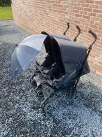 Dubbele buggy met parasol en regen hoes, Enfants & Bébés, Buggys, Comme neuf, Enlèvement