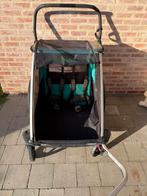 Fietskar Thule 2 kindjes, Ophalen, Gebruikt, Kinderkar, Opvouwbaar