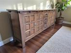vintage XL houten brutalist  dressoir / buffetkast / kast, Huis en Inrichting, Kasten | Dressoirs, Ophalen of Verzenden