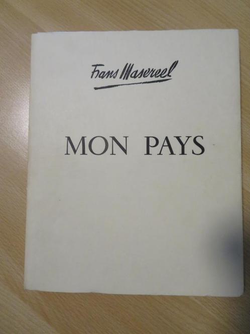 Frans Masereel: "MIJN LAND" - privé-uitgave 1956 - zeldzaam, Antiek en Kunst, Kunst | Etsen en Gravures, Verzenden