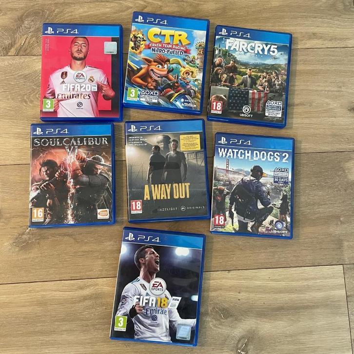 PS4 Games - Fifa - Soulcalibur - Farcry, Games en Spelcomputers, Games | Sony PlayStation 4, Zo goed als nieuw, Ophalen of Verzenden
