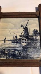 Delfts blauwe tegels - Hollands landschap, Antiek en Kunst, Antiek | Keramiek en Aardewerk, Ophalen of Verzenden