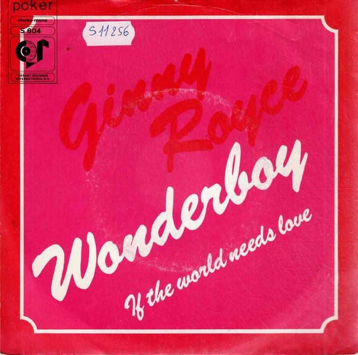 Vinyl, 7"   -   Ginny Royce – Wonderboy, Cd's en Dvd's, Vinyl | Overige Vinyl, Overige formaten, Ophalen of Verzenden