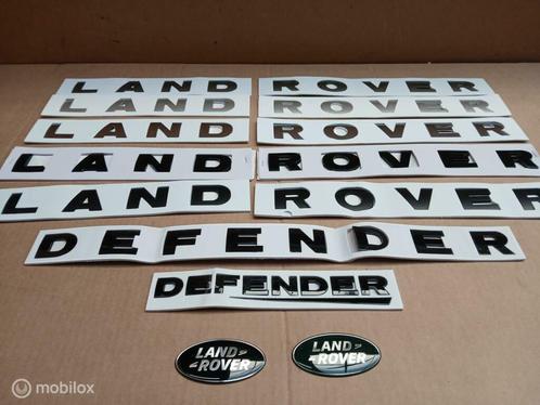 Logo LAND ROVER DEFENDER letters motorkap achterklep, Auto-onderdelen, Klein materiaal, Nieuw, Ophalen of Verzenden