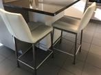 2 verhoogde keukenstoelen of barstoel, Ophalen, Gebruikt, Twee, Modern