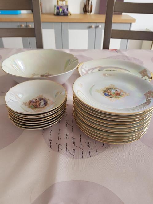 Service à dessert en porcelaine de Bavière, Huis en Inrichting, Keuken | Servies, Zo goed als nieuw, Compleet servies, Porselein