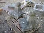 twee mooie oude arduinen ornamenten, Tuin en Terras, Tuinwanddecoratie, Ophalen, Gebruikt