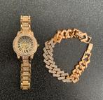 Montre et bracelet couleur doré pour femme, Bijoux, Sacs & Beauté, Accessoires Autre, Comme neuf