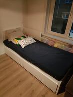 Flekke - uitschuifbaar bed met lades, Ophalen, Zo goed als nieuw, Wit