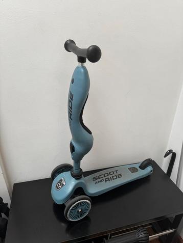 Blauw step, vanaf 1 jaar, scoot and ride, Enlèvement ou Envoi, Utilisé, Step simple, Scoot & Ride