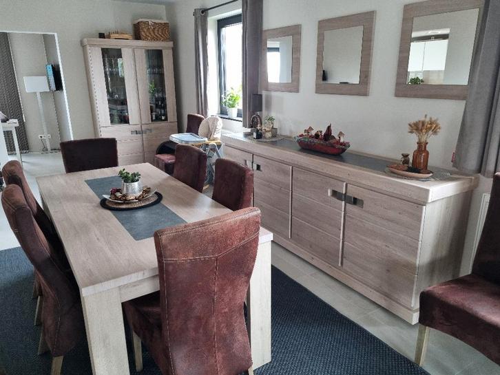 Salle à manger complète, Huis en Inrichting, Complete eetkamers, Zo goed als nieuw, 6 tot 8 stoelen, Ophalen