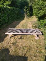 Ligbed 2m/60cm/35cm, Jardin & Terrasse, Chaises longues, Enlèvement ou Envoi, Bois de teck
