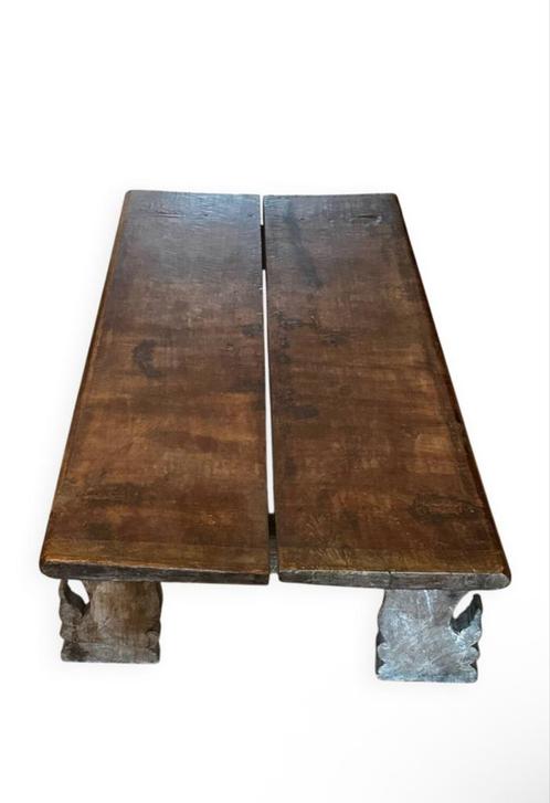 Woonkamertafel in indiase/oosterse stijl, Huis en Inrichting, Tafels | Salontafels, Gebruikt, Minder dan 50 cm, 150 tot 200 cm