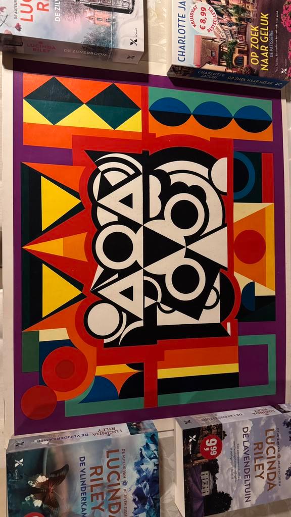 Auguste Herbin – Composition (1943) – Kunstposter Kunstkreis, Antiek en Kunst, Kunst | Litho's en Zeefdrukken, Ophalen of Verzenden